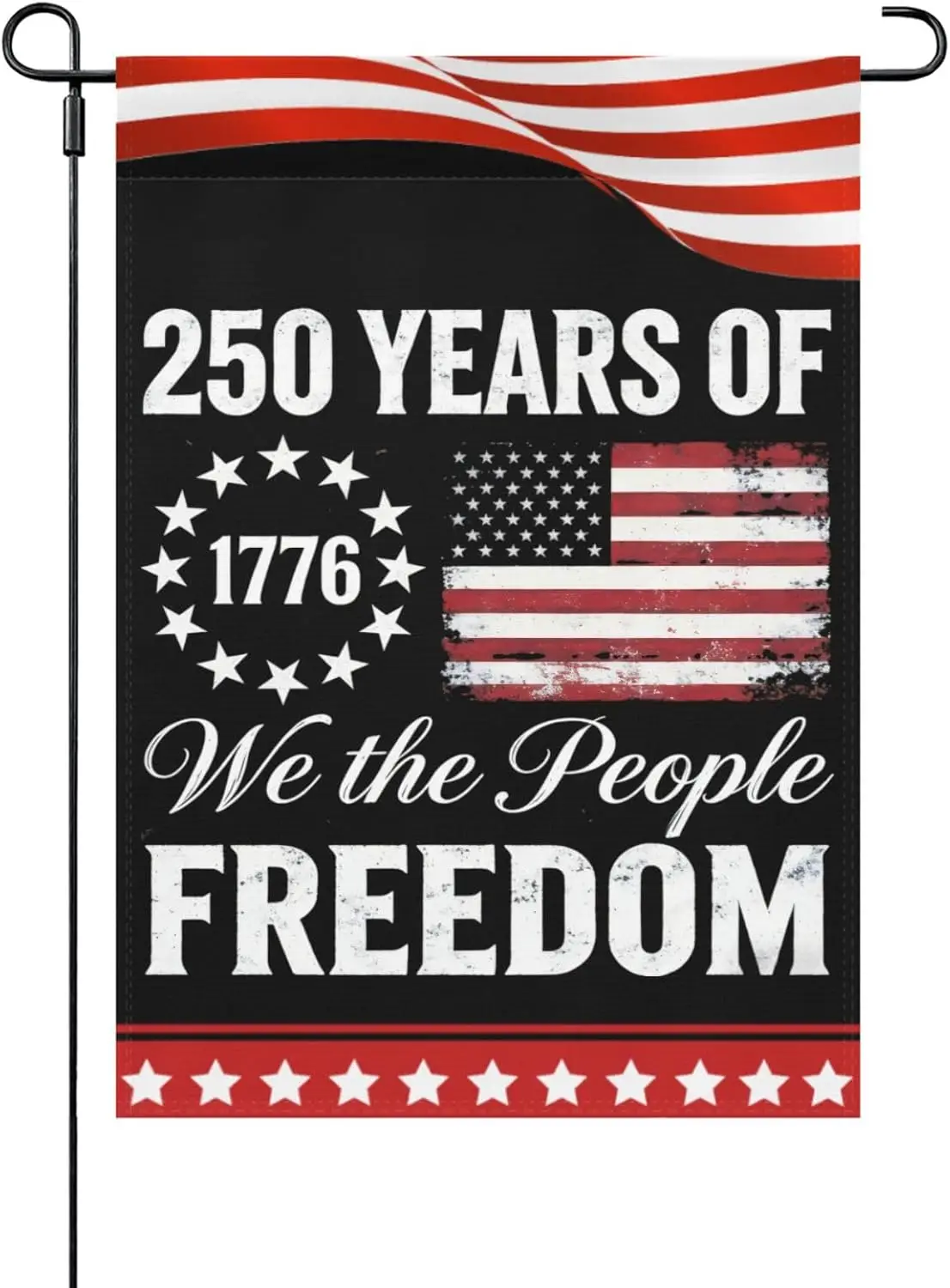 1776-2026 250 Years Commemorative Garden Flag, USA Patriotic Double-Sided Eagle Banner, 250th Anniversary Decor, 12 x 18 Inc LLO