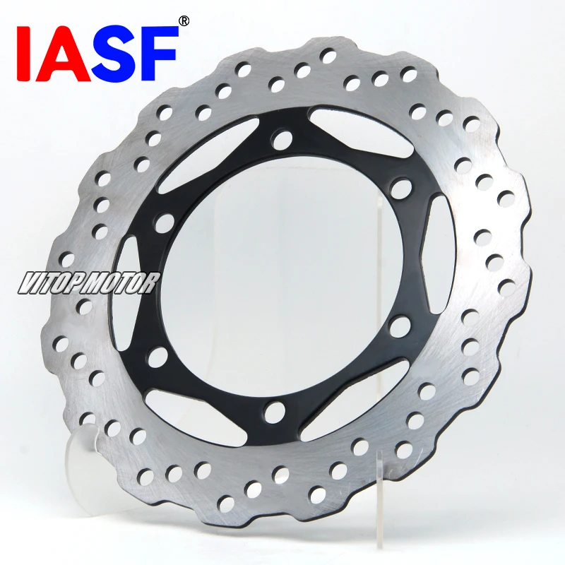 IASF Motorcycle Rear Brake Disc Rotor 242mm Dia Brakes Disks for Kawasaki KLX250 KLX300 KSF400 KLX650R KLR650 Engine Replacement