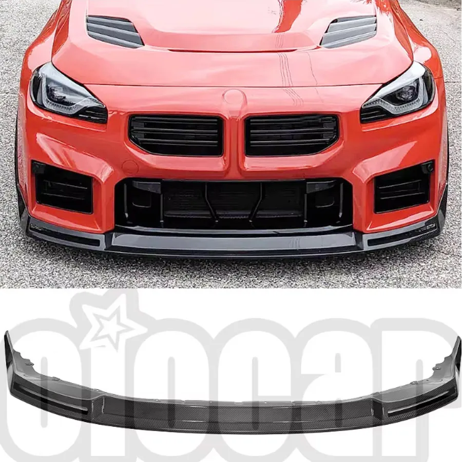 

Передний спойлер OiOMOTORS V-образной формы из сухого карбона (предварительно пропитанного) для BMW G87 M2