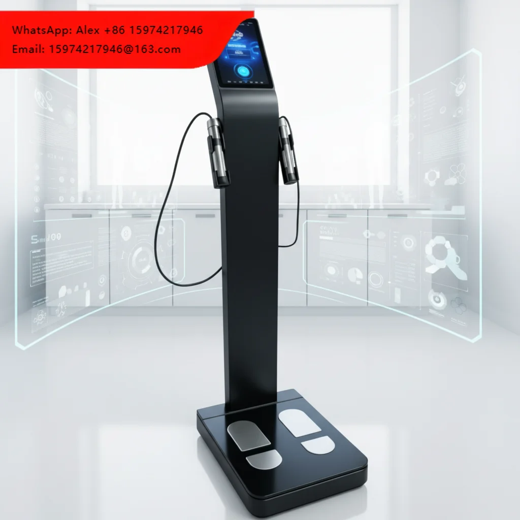 Commercial Body Composition Analyzer Scale Weight/fat Measurement Ai Pro 8-electrode Bia 20+ Parameters Ai Report Wifi/cloud