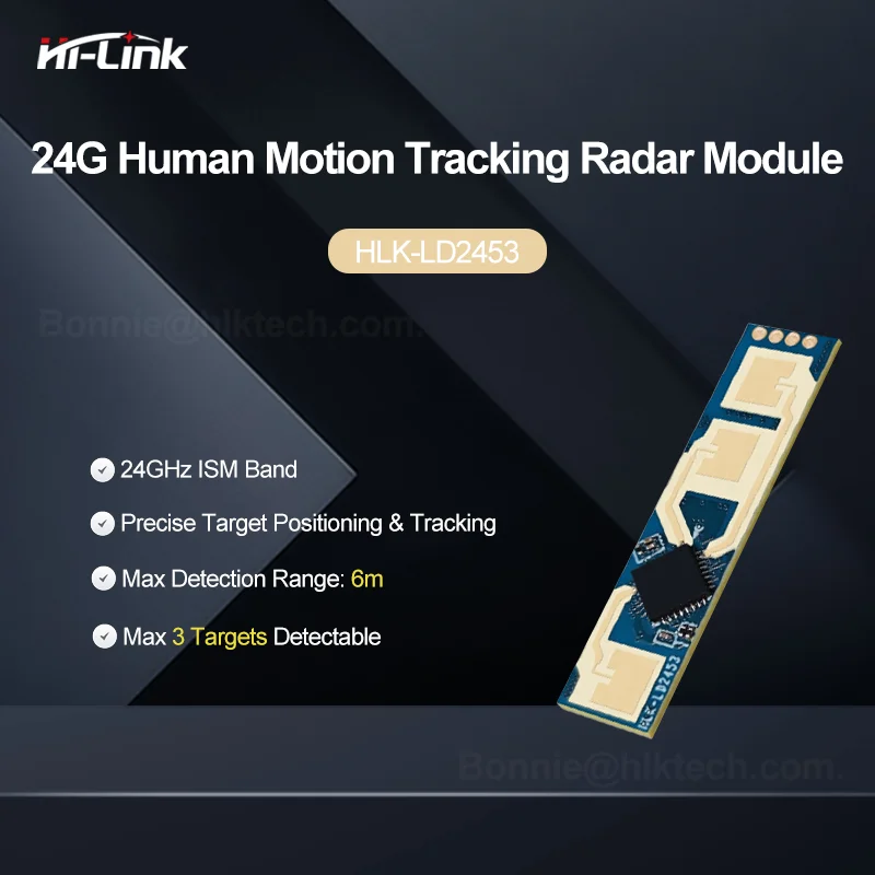 Hi-Link LD2453 24G Human Motion Tracking Radar Module 1T2R Multi-Target Tracking