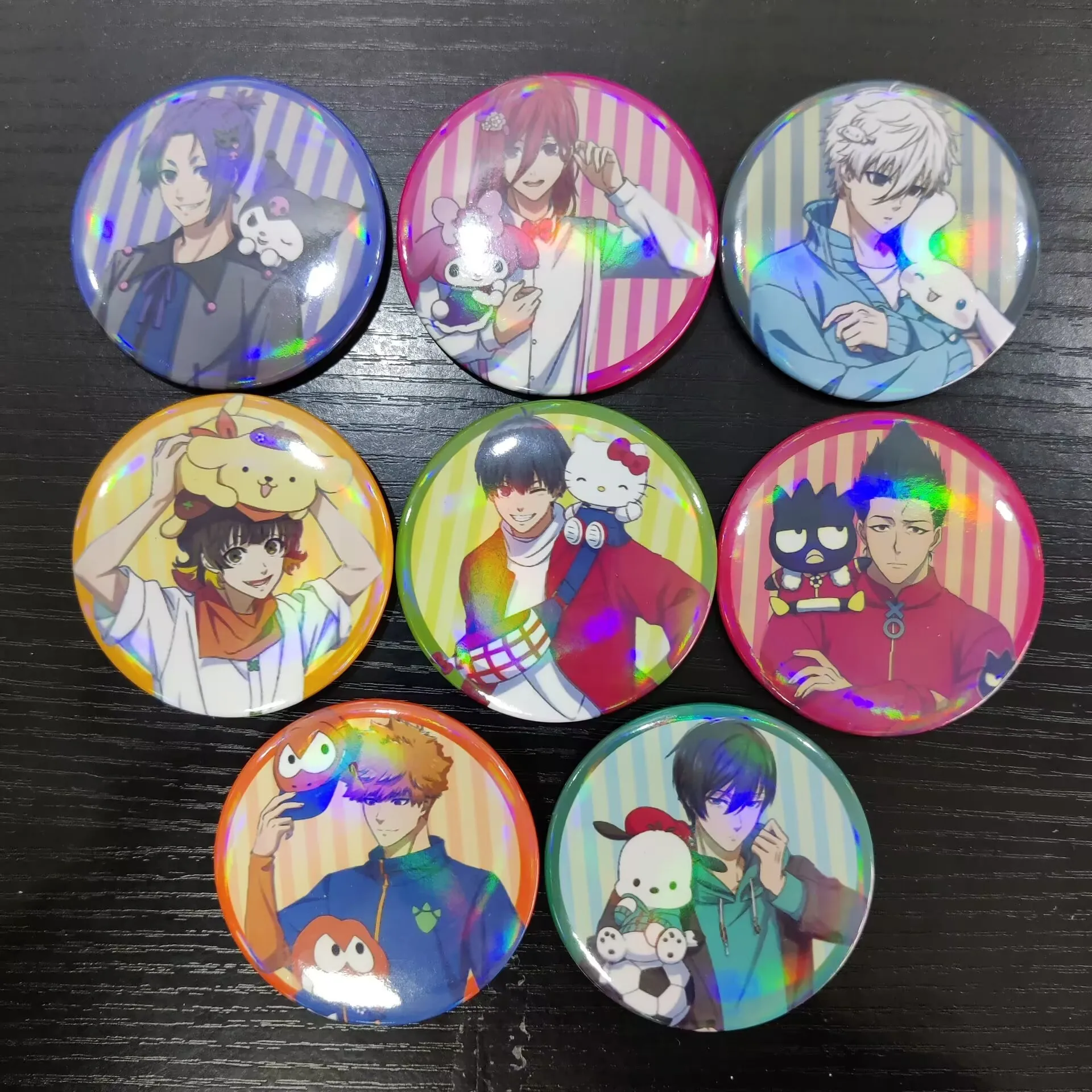 BLUE LOCK Hot Anime Figures Nagi Seishiro Mikage Reo Isagi Yoichi Metal Badge Pins Cute Bag Decor Brooch Toy Fans Christmas Gift