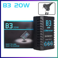 B3 20W Balance Charger 2S-3S 7.4V/11.1V Lipo 100 - 240V AC 1.6A Battery Lithium LiIon RC Discharger EU Plug Car Power Supply