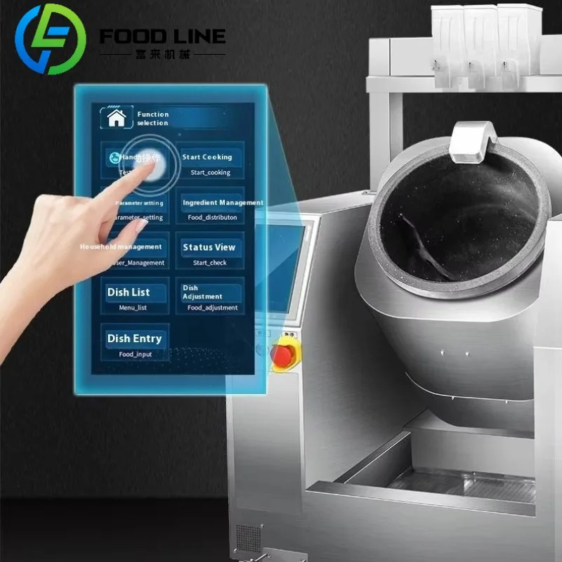 Fully Automatic Intelligent Wok Commercial Kitchen Equipment for Fried Rice Noodles Robotic Robotic Cooking Machine