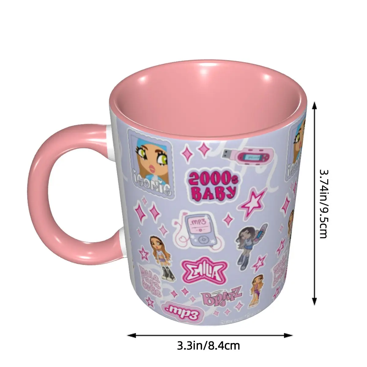 Singer Emilia Mernes Album MP3 Merch Coffee Mugs Kawaii Cup Gift For Women Men