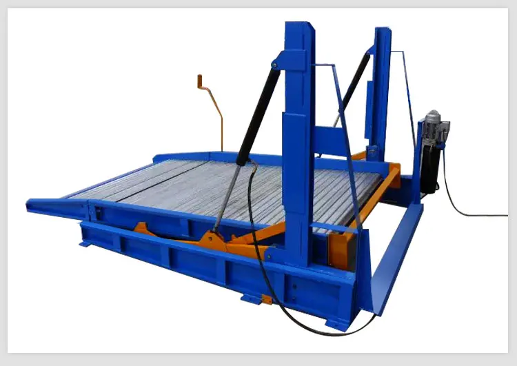 Hydraulic Tilting 2‑Post Car Parking Stacker Low Ceiling Design 2‑Level Car Storage Lift for Home Garage Vehicle Parking