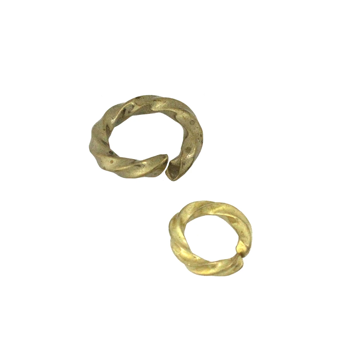 1 pz ottone massiccio torsione aperta O Ring cucitura rotonda anello di salto portachiavi indumenti scarpe artigianato in pelle connettore fai da te