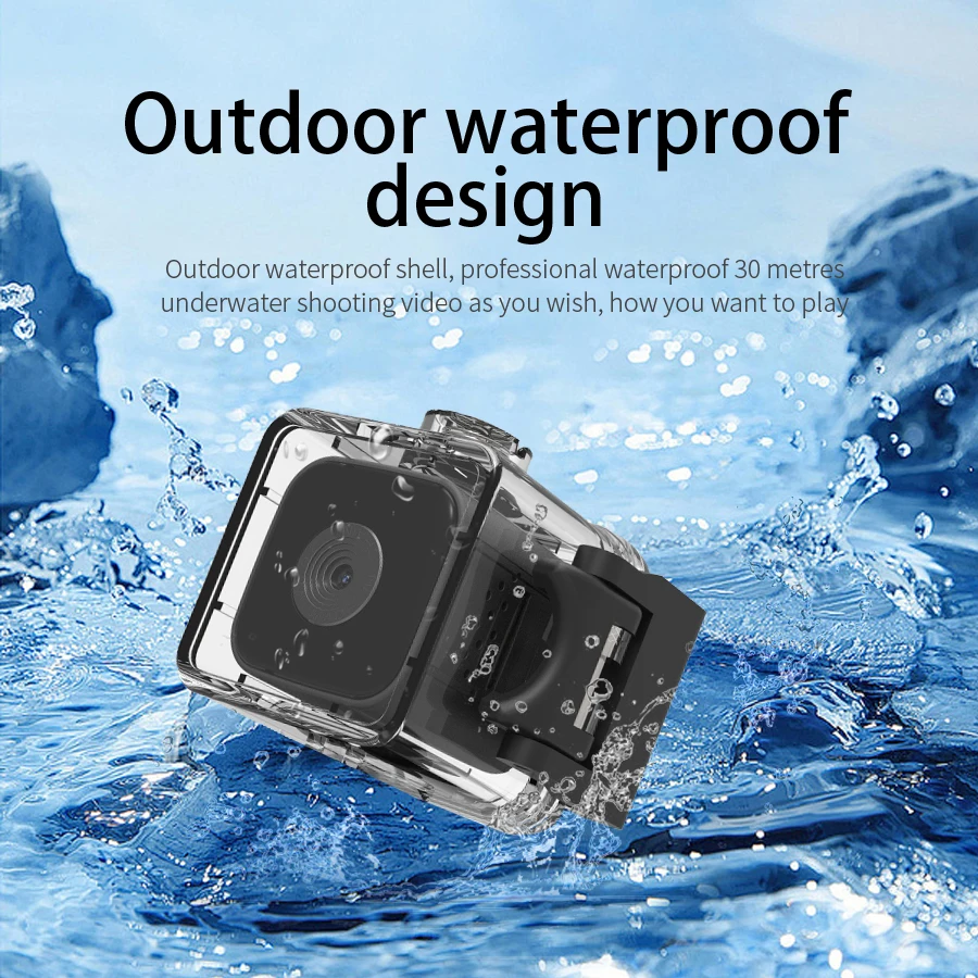 HD 1080P mini camera with night vision sports nanny style camera, suitable for indoor and outdoor waterproof concealed cameras