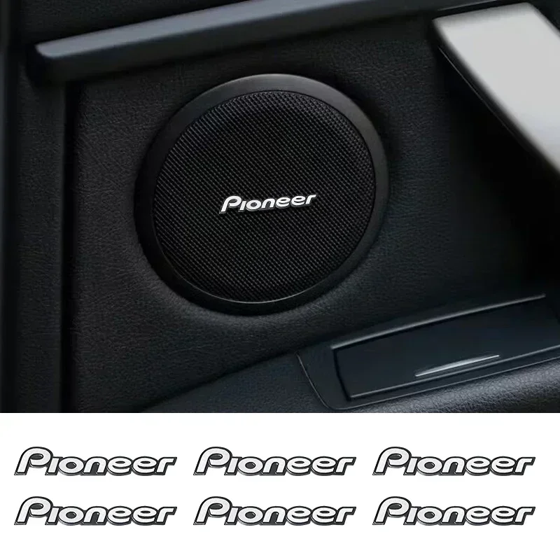 

5pcs/10pcs high-quality Metal pioneer logo car Hi-Fi Speaker audio Speaker Badge stereo Emblem sticker Auto styling accessories