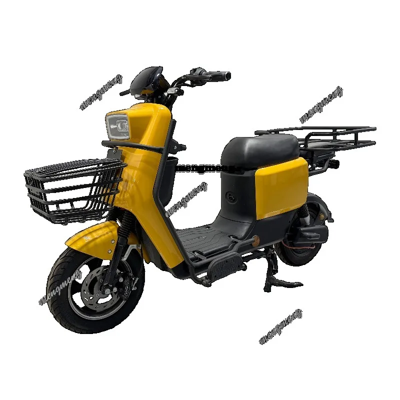 Electric Bike 2 Seats 800w Meal Delivery Electric Motorbike High Load Capacity Electric Mopeds