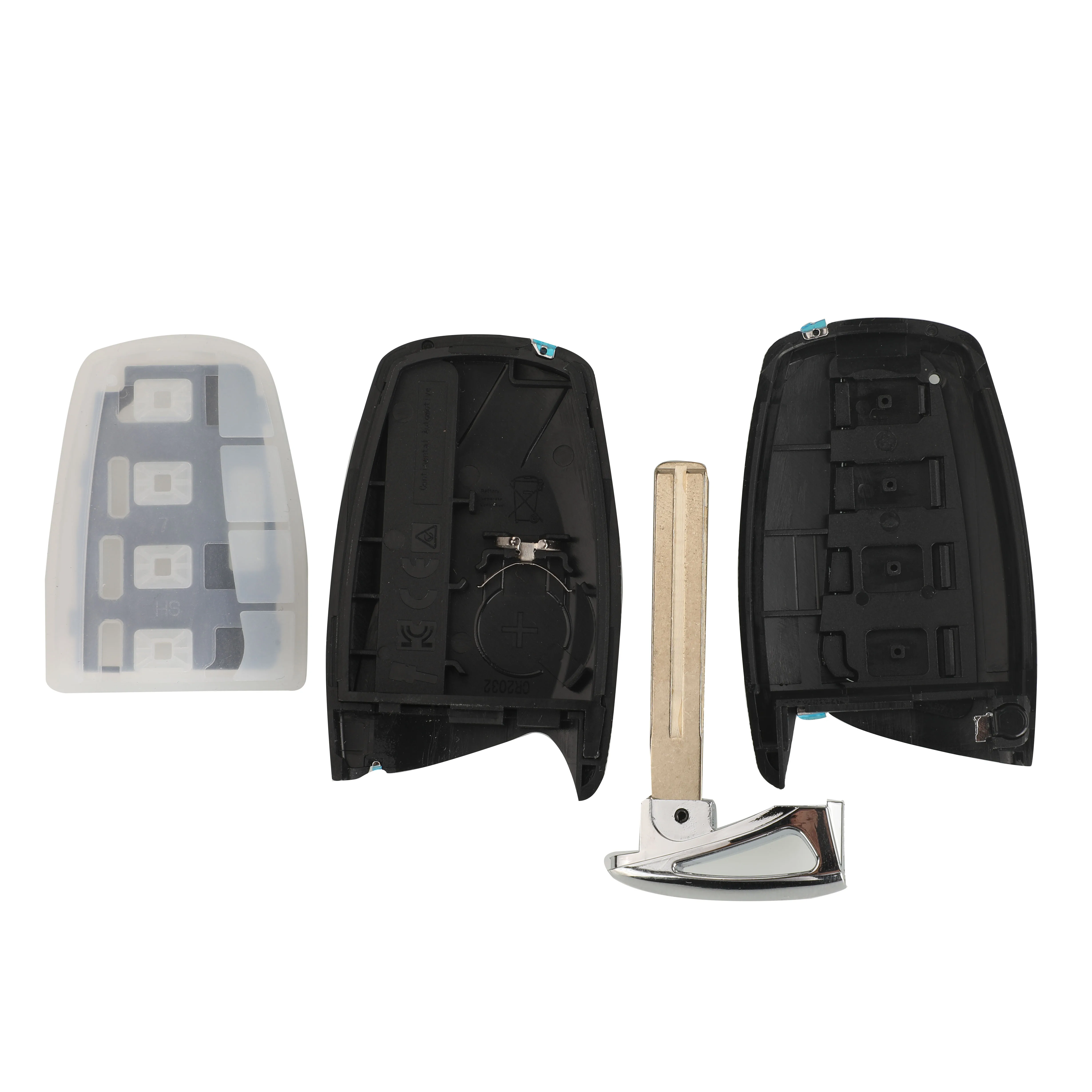 Jingyuqin 3/4 Bottoni Custodia Chiave Intelligente di Alta Qualità Per Hyundai Genesis Santa Fe Equus Azera Chiave di Controllo Remoto Borsette Smart Fob