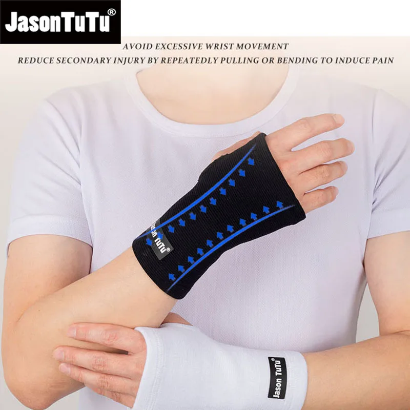 JASONTUTU 1PC Professional Wristband Sports Compression Wrist Guard Arthritis Brace Sleeve Support Elastic Palm Hand Glove