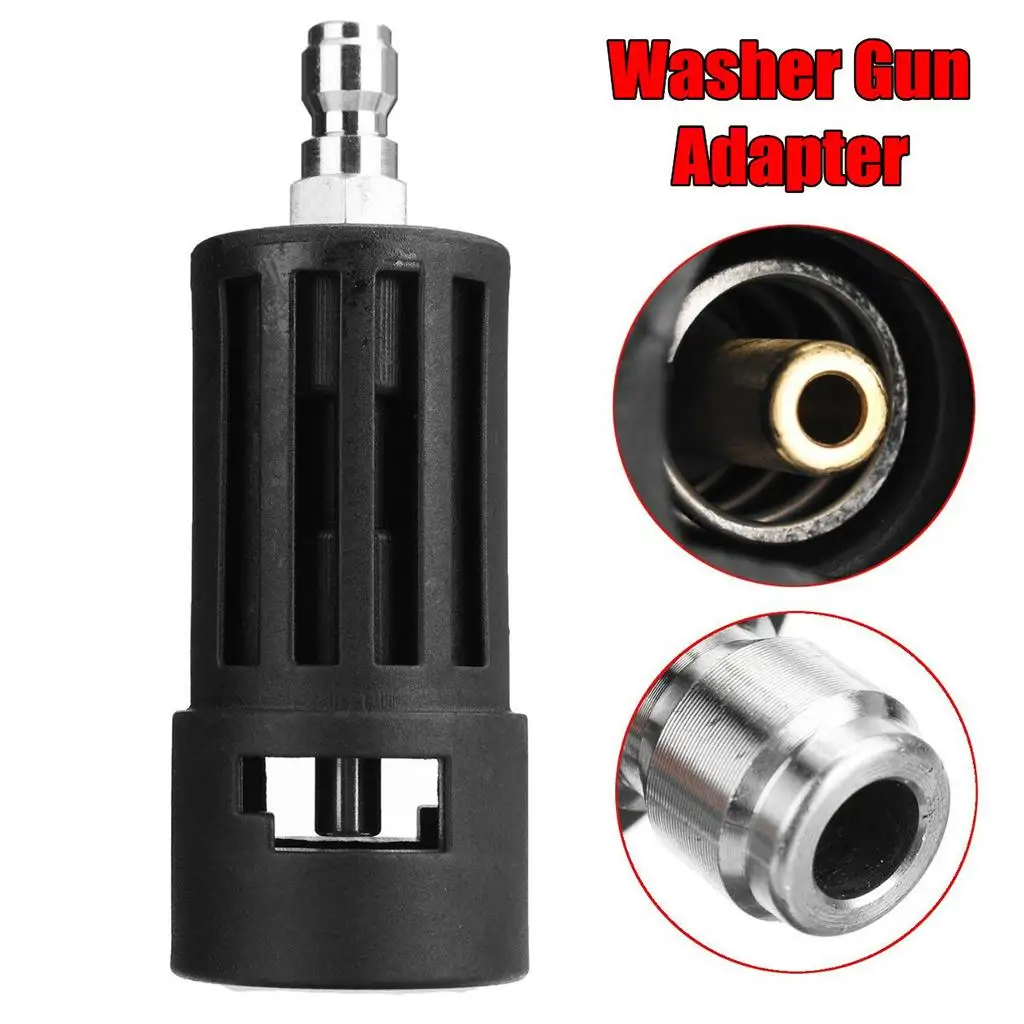 Adaptador de Conexão Rápida de Aço para Lavadora de Alta Pressão, Conversor de 1/4 de Polegada para Lavadora Karcher K Auto