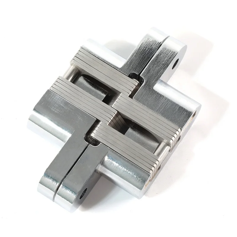 Furniture hardware 28*118mm Stainless steel good quality folding cross concealed door Furniture hinge