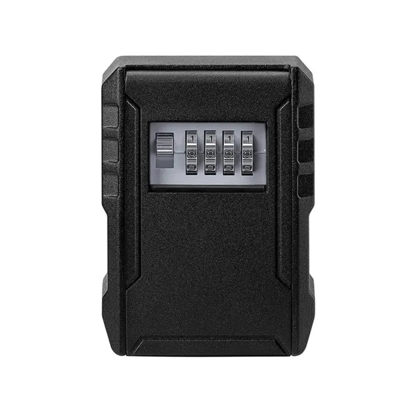 B27B Metal Password Key Box Wall Mounted 4 Digits Password Key Storage Lock Box Waterproof Anti Theft Safe Lock Keybox