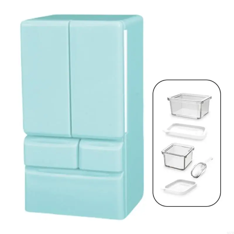 Giocattolo mobili modello frigorifero in miniatura realistico per ambientazioni fantasiose case delle bambole