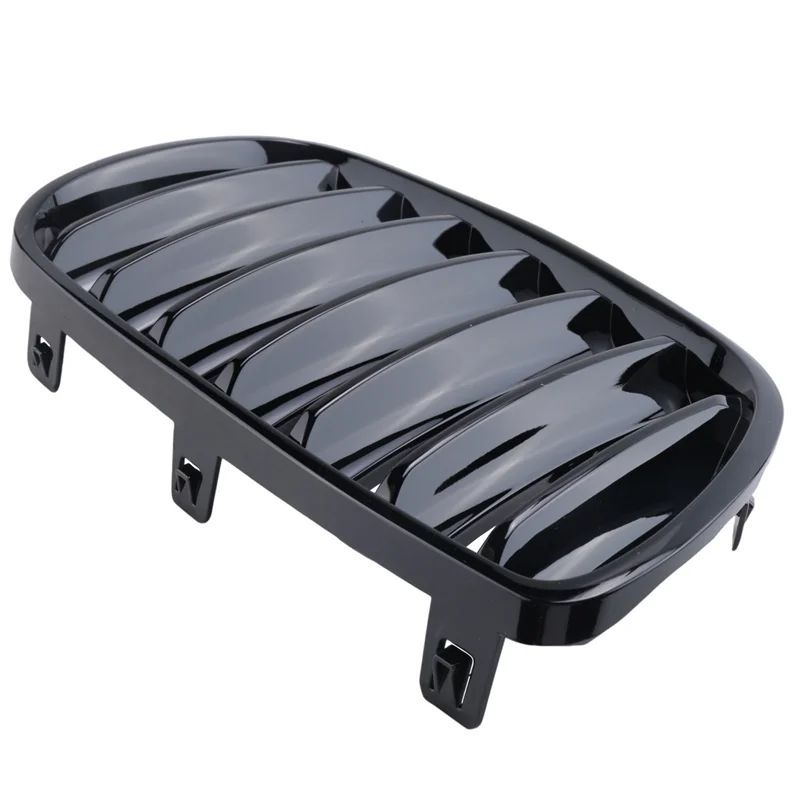 

1Pair Shiny Black Front Grille Bumper Kidney Grille Accessories For BMW E83 X3 LCI Facelift 2007-2010-M54K