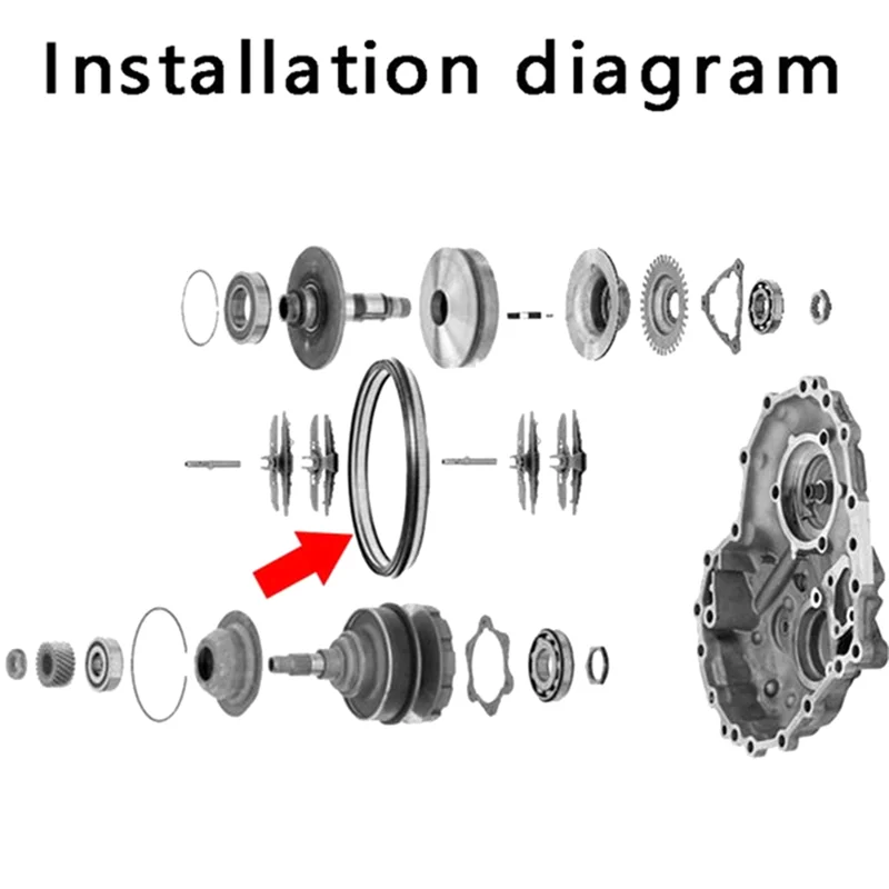 

Hot Selling-901033 Automatic Transmission CVT Chain Belt Gear Box Transmission CVT Chain Belt For Mercedes Benz A&B Class,901033