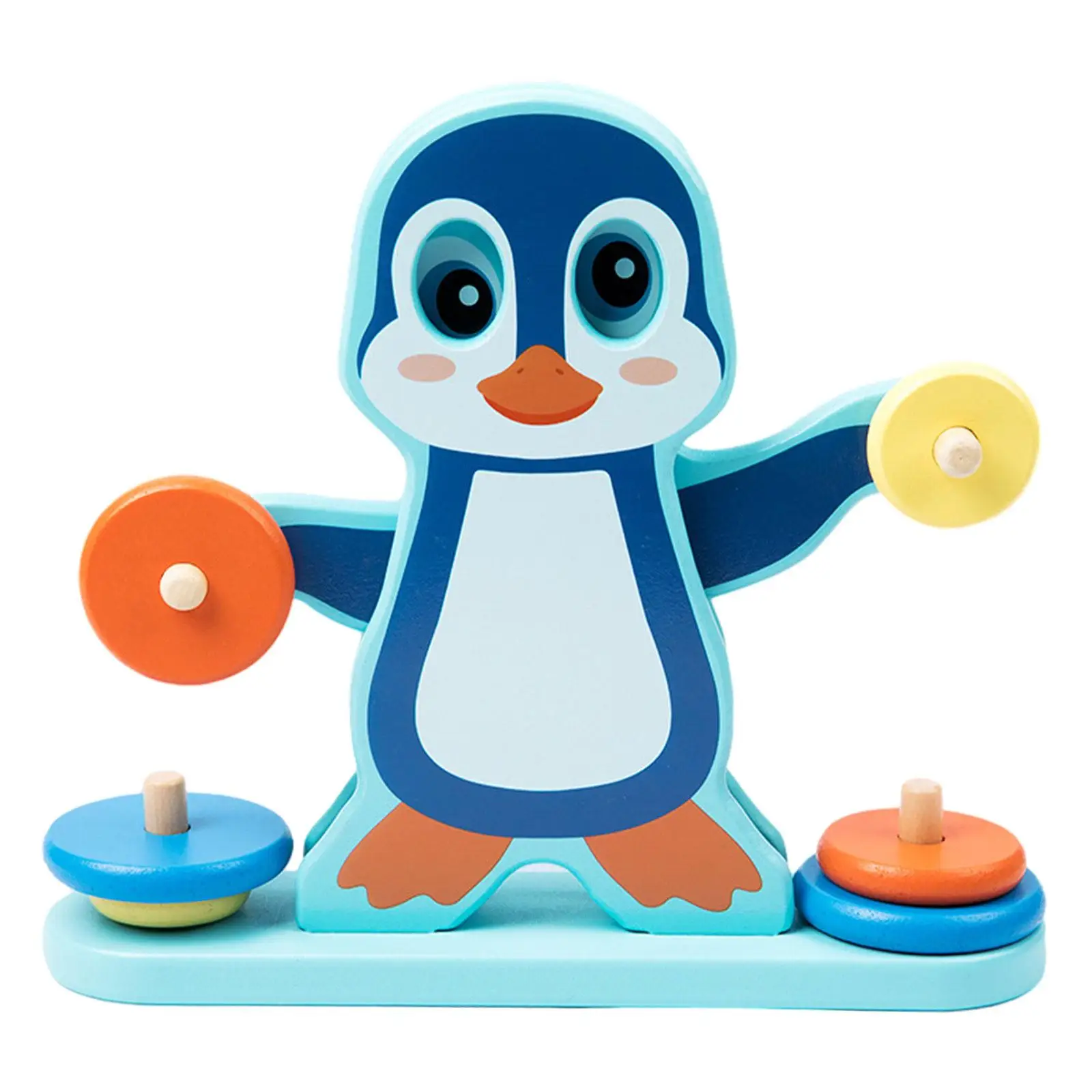 Wood Penguin Balance Toy Balance Blocks for Preschool Boys Girls Children