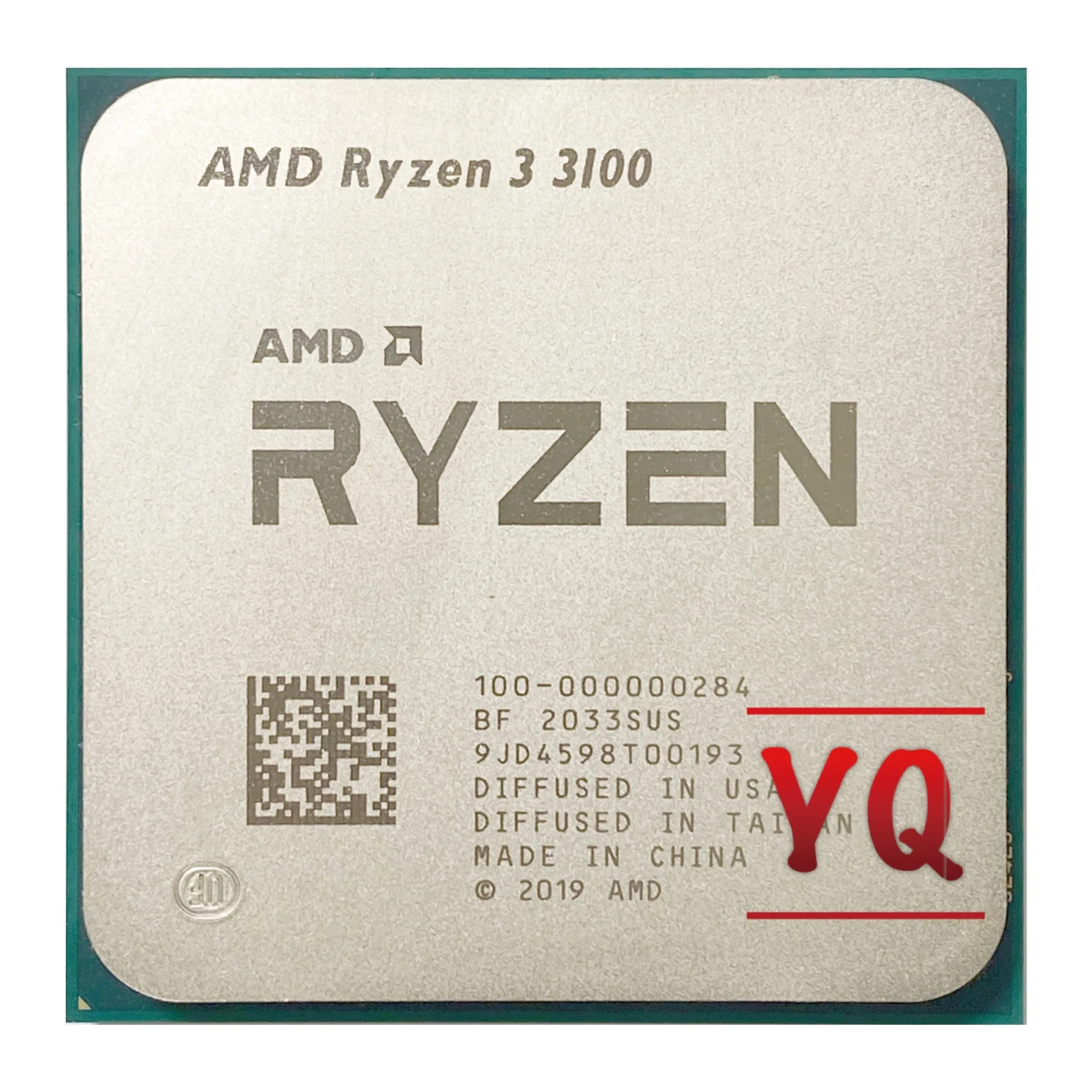 AMD Ryzen 3 3100 R3 3100 3.6 GHz Quad-Core Eight-Thread 65W CPU Processor L3=16M 100-000000184 Socket AM4