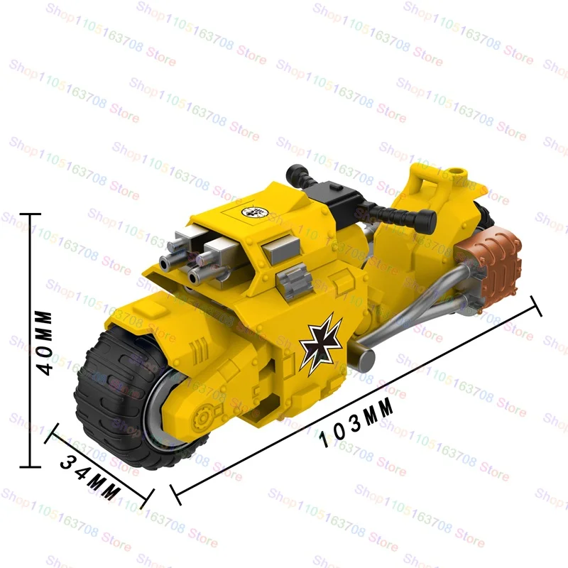 MY601-MY610 لعبة الحرب الميكانيكية شخصيات الحركة الصغيرة دراجة نارية الملحقات اللبنات دمى هدايا للأطفال الكبار الطوب DIY بها بنفسك #5