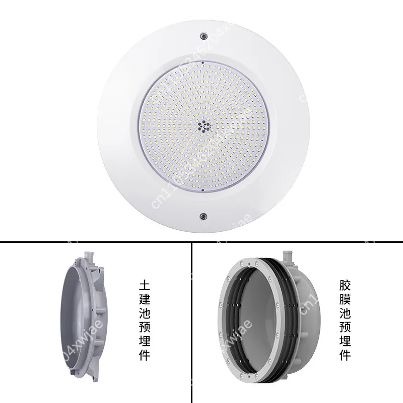 ABS plastic 12V film pool underwater light glass pool RGB colorful LED swimming pool luminous light