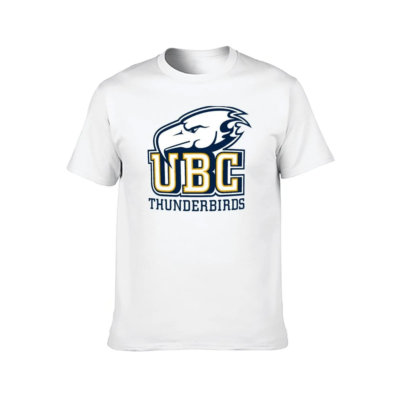 تي شيرت UBC (Thunderbirds) Logo3 تي شيرت للرجال من القطن تي شيرت عالي الجودة #2