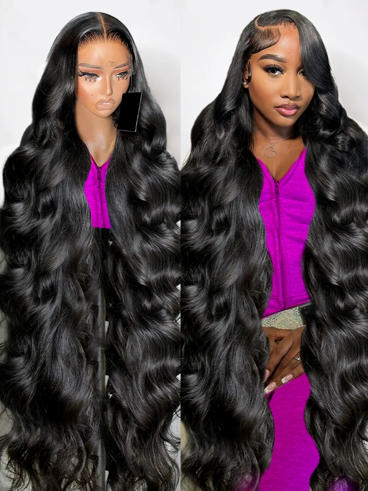 Body Wave 30 40 Inch13x4 13x6 HD Transparent Lace Front Wigs Brazilian Water Wave 5x5 Closure Glueless Wig Human Hair For Women