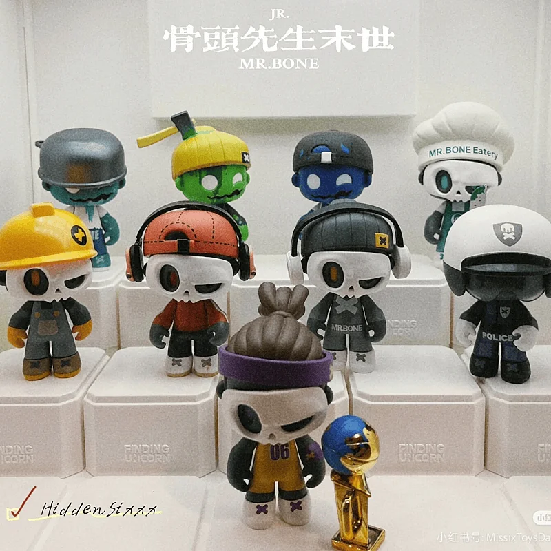

In Spot Mr.Bone Junior 2, серия Live In A Zombie World, модная коллекционная игрушка в слепой коробке для мальчиков, загадочная серия, коллекционный подарок