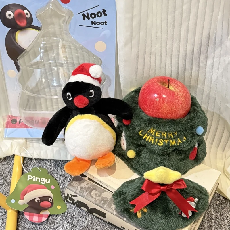 

New Martube Pingu Christmas Tree Plush Doll Figurines Kawaii Pingu Xmas Wreath Decor Ornaments Girl Birthday Gift Christmas Gift