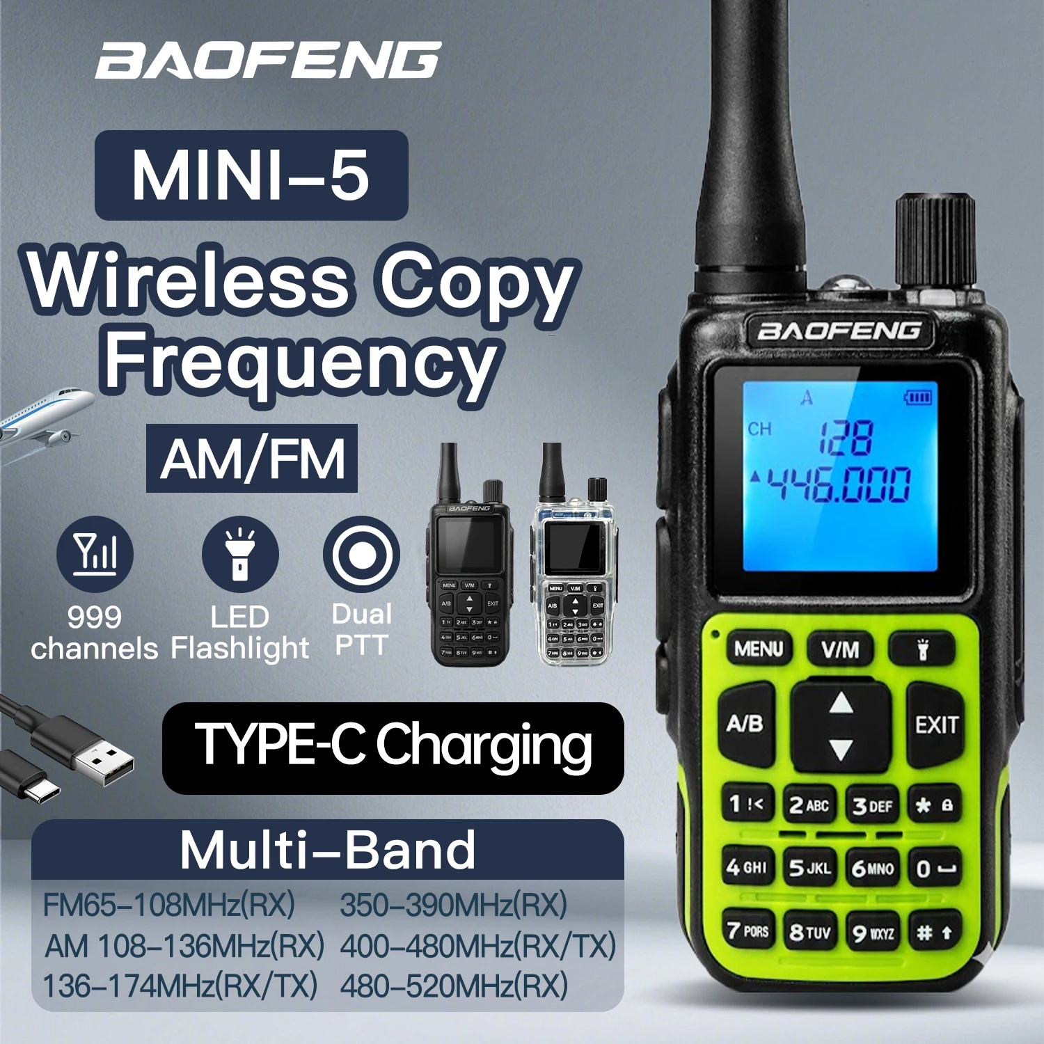 mini-pocket-bao-baofeng-mini-5-walkie-talkie-uv-dual-segment-full-segment-bluetooth-fm-one-button-frequency-go-on-road-trip