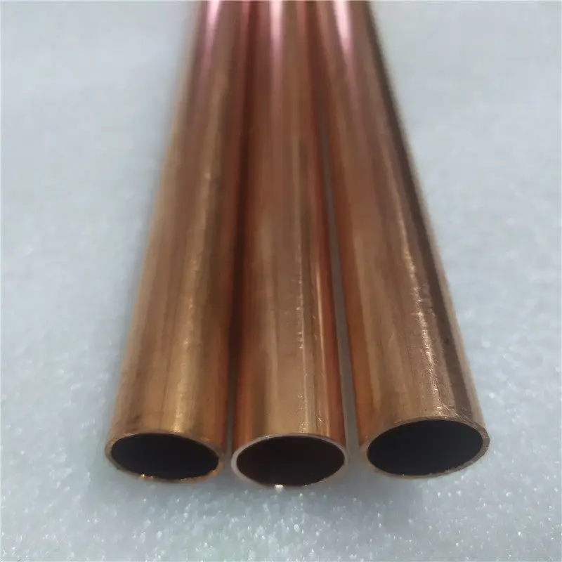 1pcs copper tube copper pipe Straight tubing copper Seamless Round Pipe tube 0.15-1mm wall thickness 1-20mm OD 500mm length