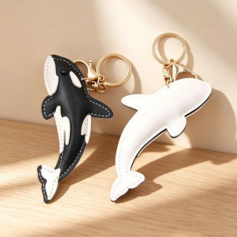 Marine Animal Bag Pendant Whale Cute Cartoon Pendant Gifts Fashionable Funny Versatile Harajuku Killer Whale Keychain Accessory