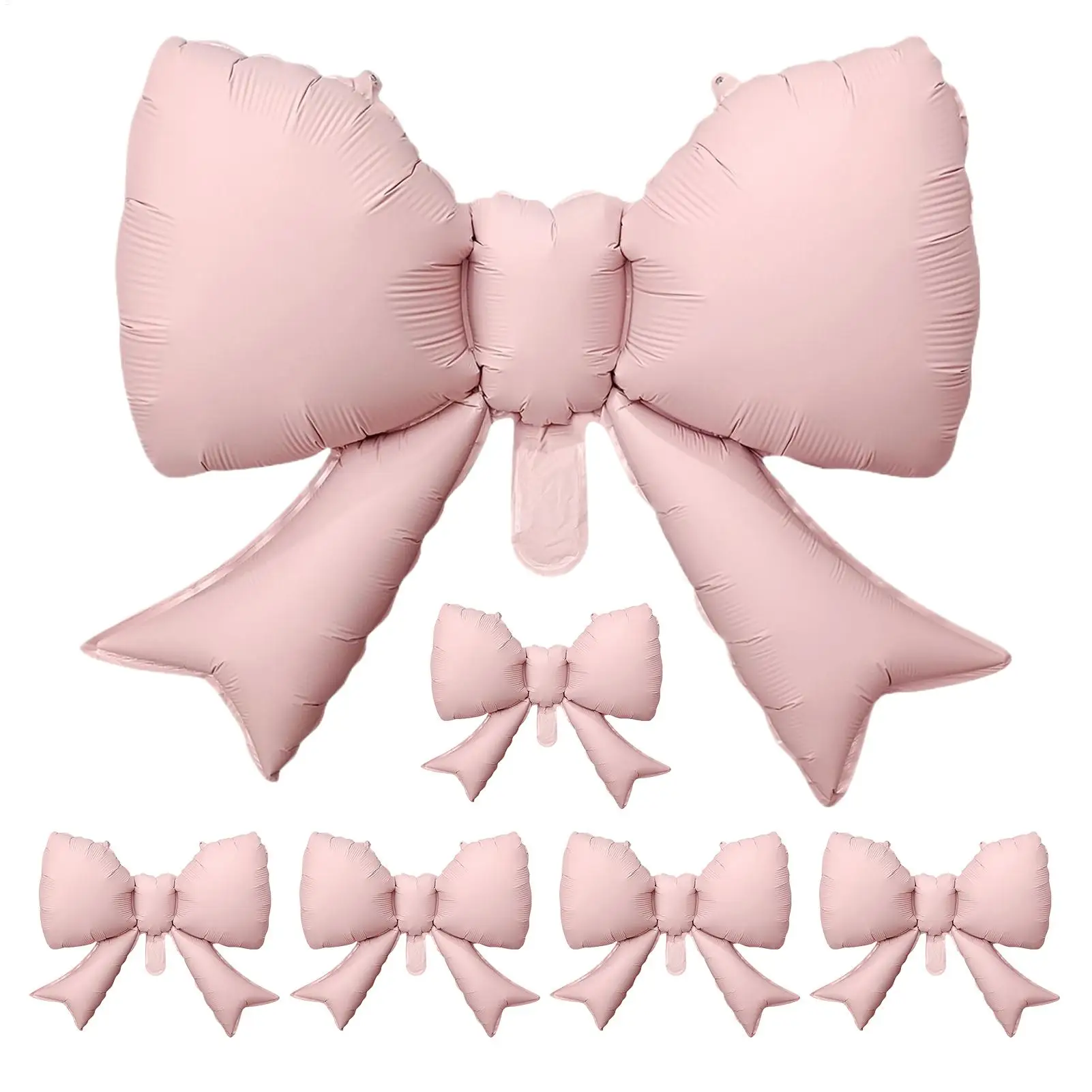 6Pcs Pink Bow Ballo…