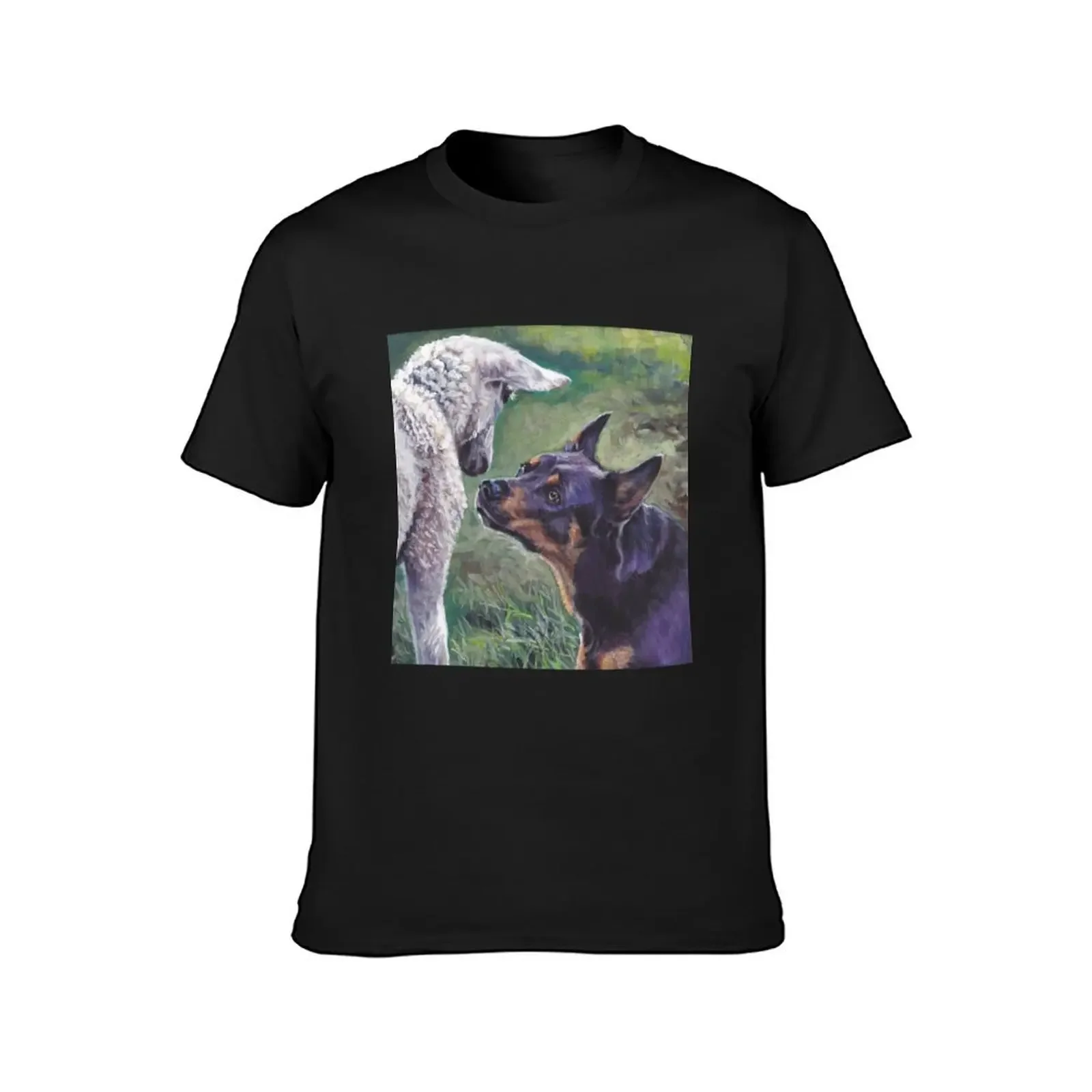 Australian Kelpie Fine Art Painting T-Shirt new edition blanks mens cotton t shirts