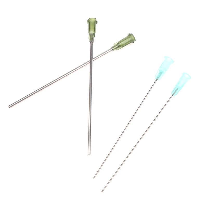 5pcs Tip Extra Long Total Length 100mm Blunt Tip Flat Head Paste Syringe Adhesive Glue Liquid Dispensing Needle