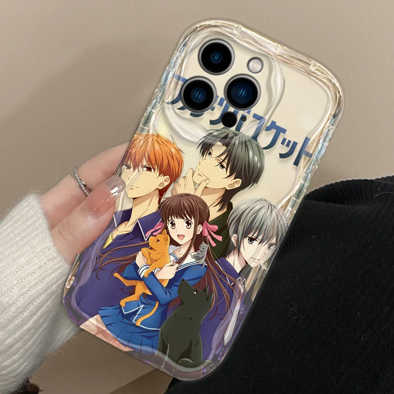 Fruits Basket Anime Comics Cover For Apple iPhone 15 14 13 12 11 Pro X XR XS Max Plus 8 7 Plus SE Wave Oil Phone Case