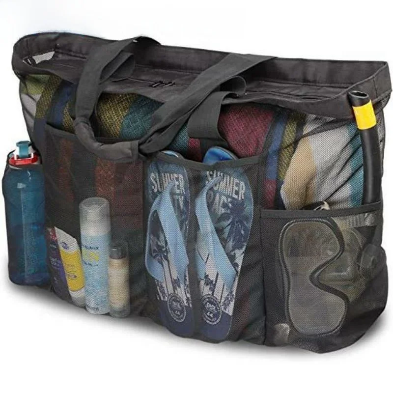 large-capacity-portable-beach-bag-swimming-suit-storage-bag-fitness-sports-towel-handheld-wash-net-pocket-bag-summer