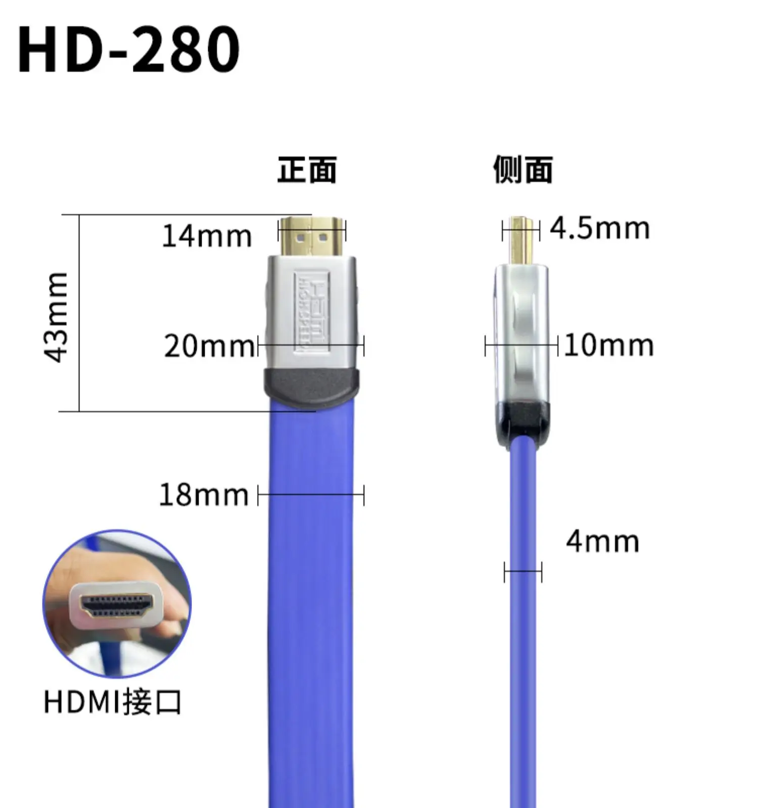 HiFi MPS HD-280 HiFi 6N OFC + srebro pozłacane IIS HDMI kompatybilny 2.0 3D 24AWG 4K X 2K Audio powrót Ethernet