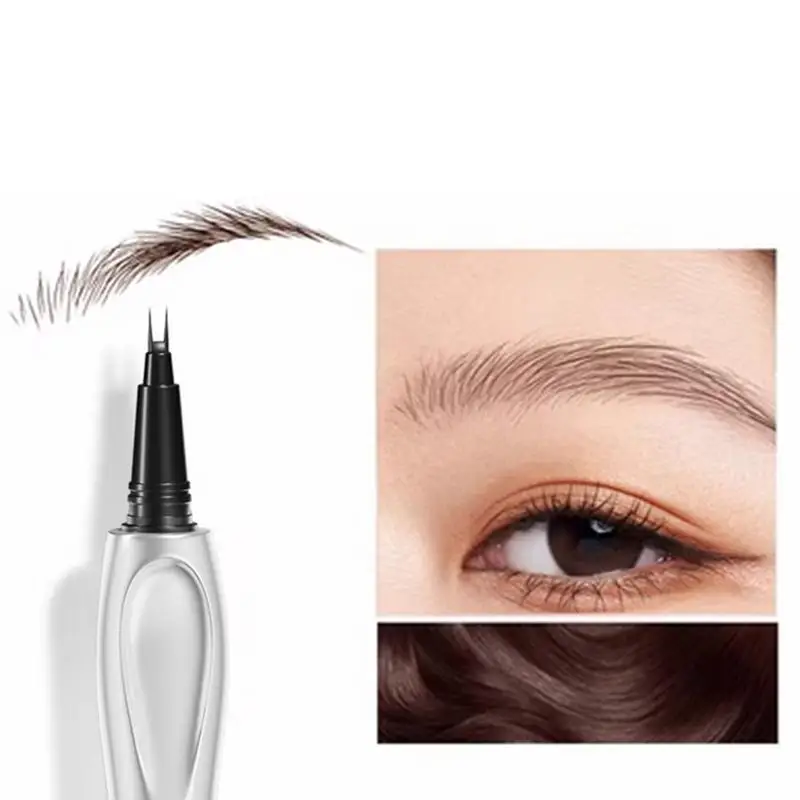 Profissional Dual Tip Sobrancelha Lápis, Brow Enhancing Pen, impermeável e à prova de suor, Wild Sobrancelha Lápis, Eye Brow Definer