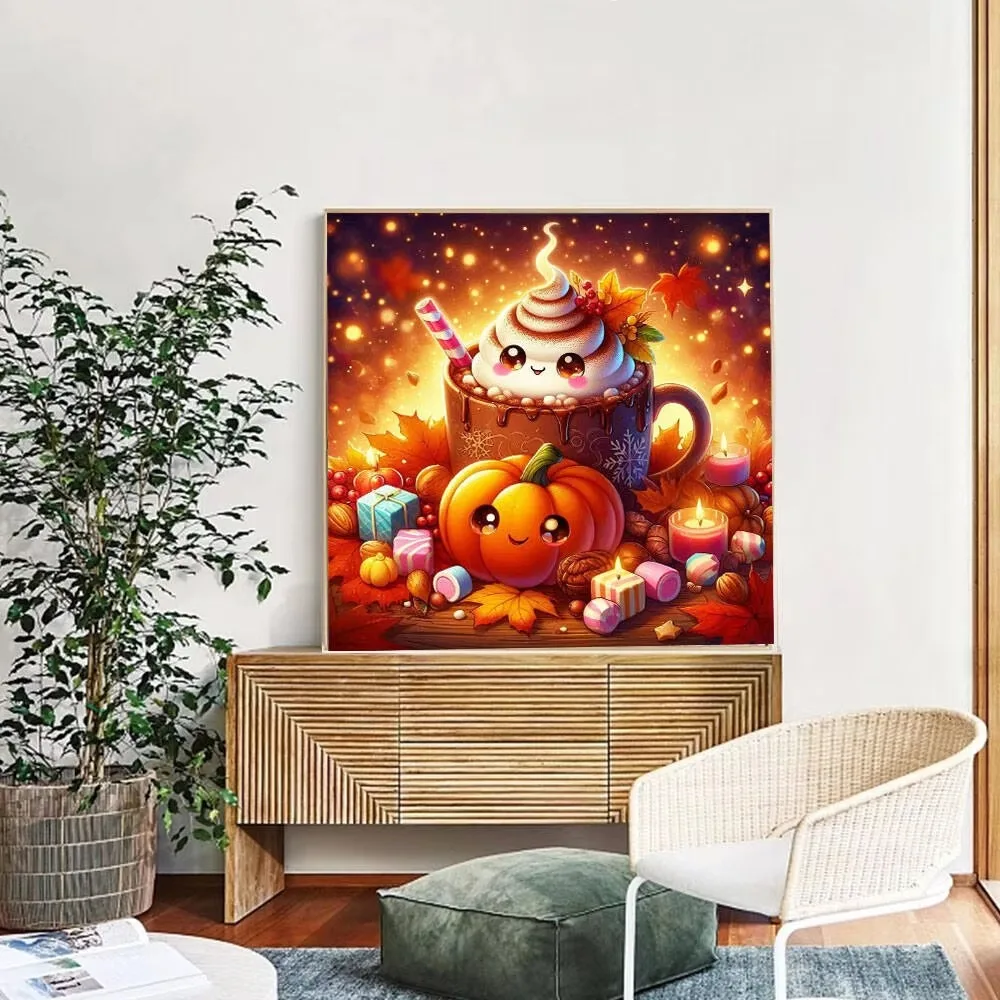 Kawaii Autumn Dessert Inspired Frameless Jigsaw Puzzle 500PCS/1024 PCS Wonderful Choice For Housewarming Present