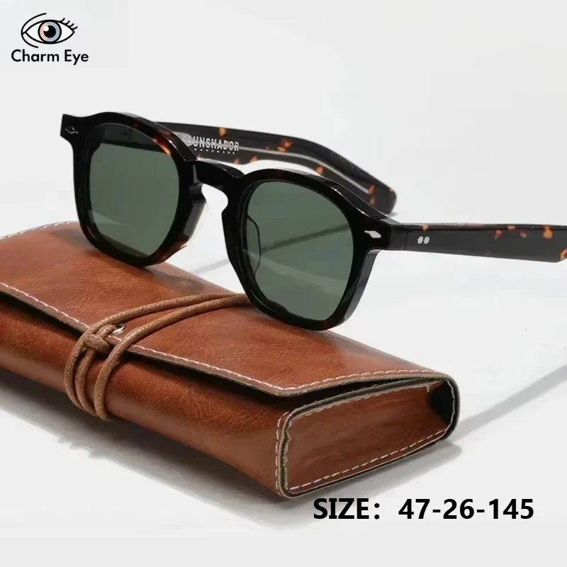 Nowe Damskie Okulary Przeciwsłoneczne ZEP Luksusowa Marka Modne Najwyższej Jakości Kwadratowe Octanowe Designerskie Ręcznie Robione Okulary Męskie Do Jazdy Na Zewnątrz UV400