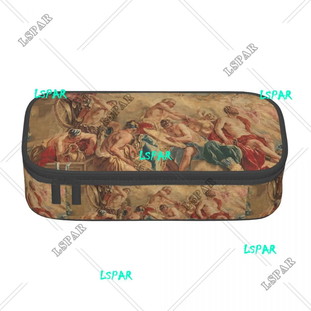 Customized Kawaii Vulcan Arms For Aeneas To Venus Pencil Case for Large Storage Aubusson Floral Pencil Bag School Supplies