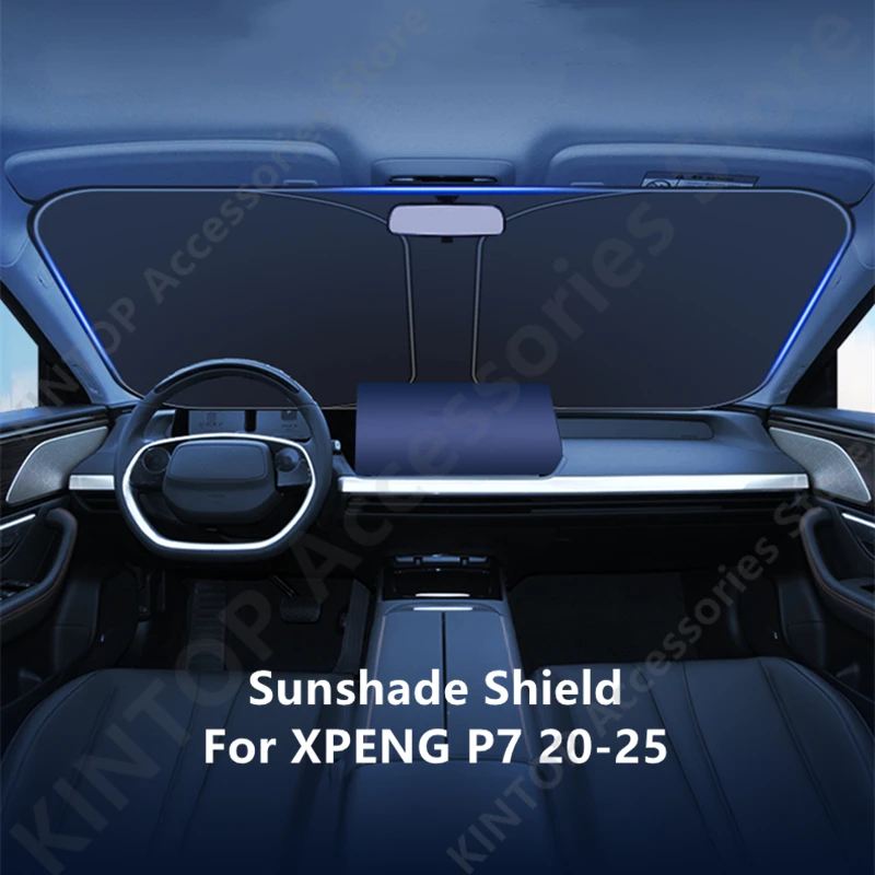 

For XPENG P7 20-25 Sunshade Shield,Sunscreen And Insulation Interior Modification Protection Items Accessories Refit