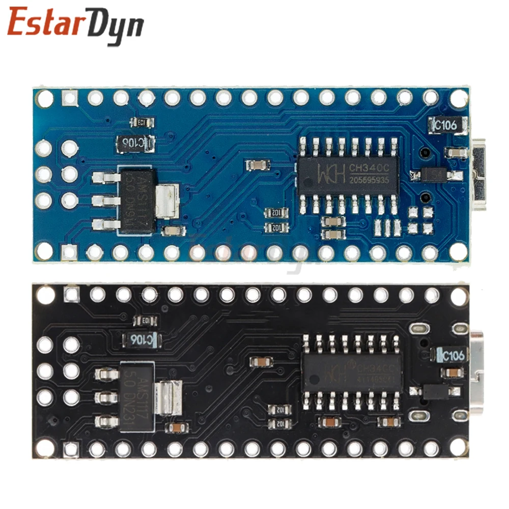 Estardyn Nano 3.0 Controller With The Bootloader Mini Type-C Micro USB Compatible For CH340 Driver 16Mhz ATMEGA328P/168P