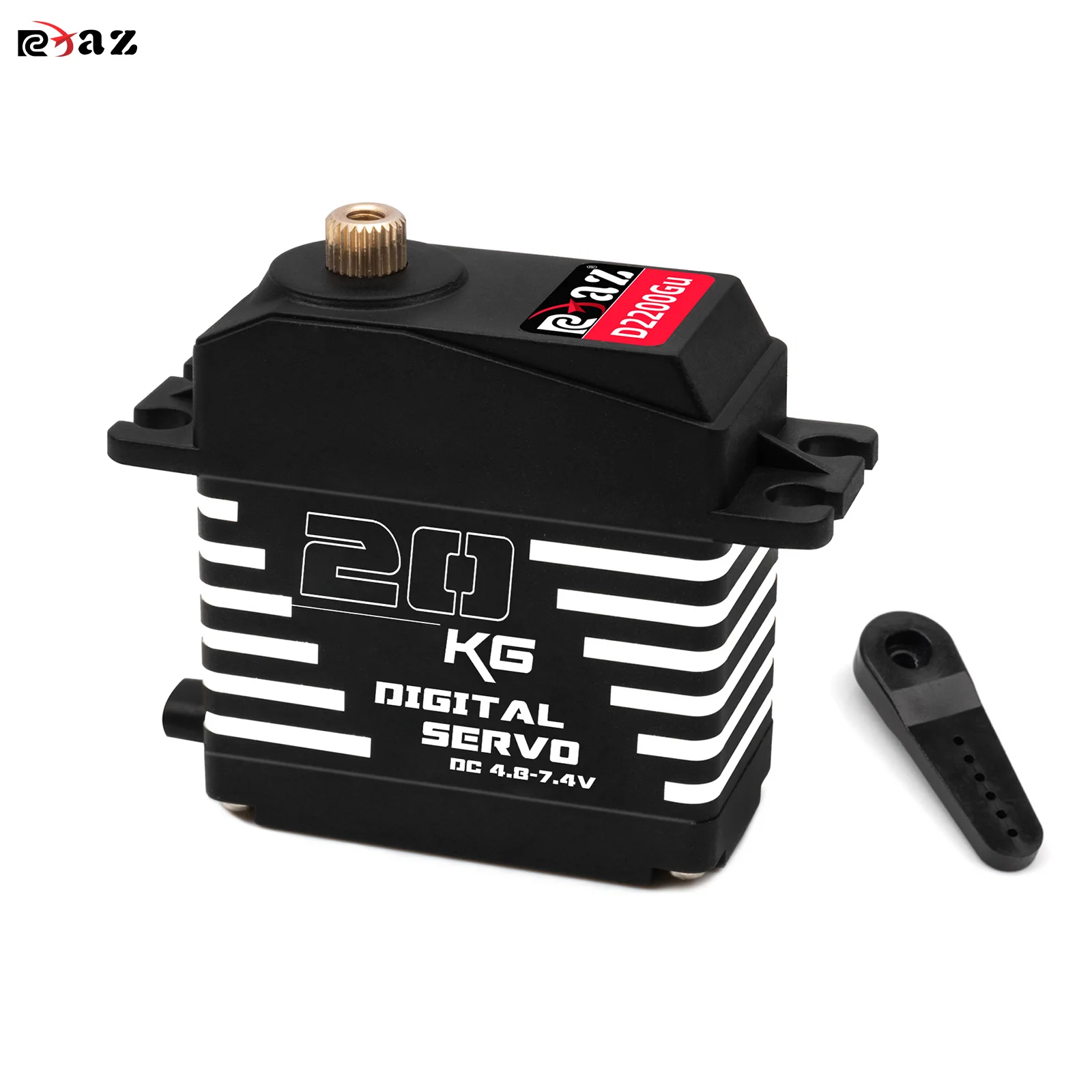 RCXAZ الإسكان المعدني عالية السرعة ميتال جير أجهزة رقمية 20 كجم-35 كجم 180 عزم دوران كبير مقاوم للماء لسيارة RC/قارب لتقوم بها بنفسك SCX10 TRX4 #1