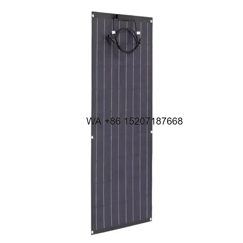 Wmwmnu Customized 430W Flexible Solar Panel 182x182mm Monocrystalline Cell for RV Roof Balcony Camping