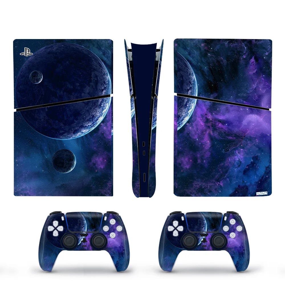Calcomanía de vinilo para consola Digital PS5, funda protectora de piel, 2 uds., mando para PS5, accesorios delgados