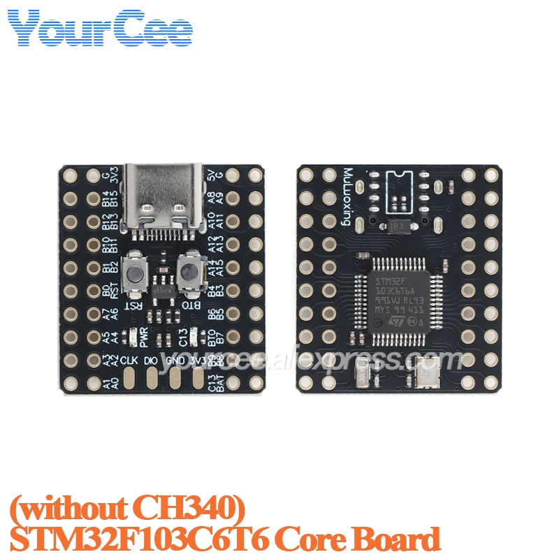 10 قطعة/1 قطعة ذراع صغير 32Bit MCU لوحة تطوير النظام CH340 STM32F103C6T6 STM32F103C8T6 CH32V103C8T6 STM32F103RCT6 STM32F401RCT6