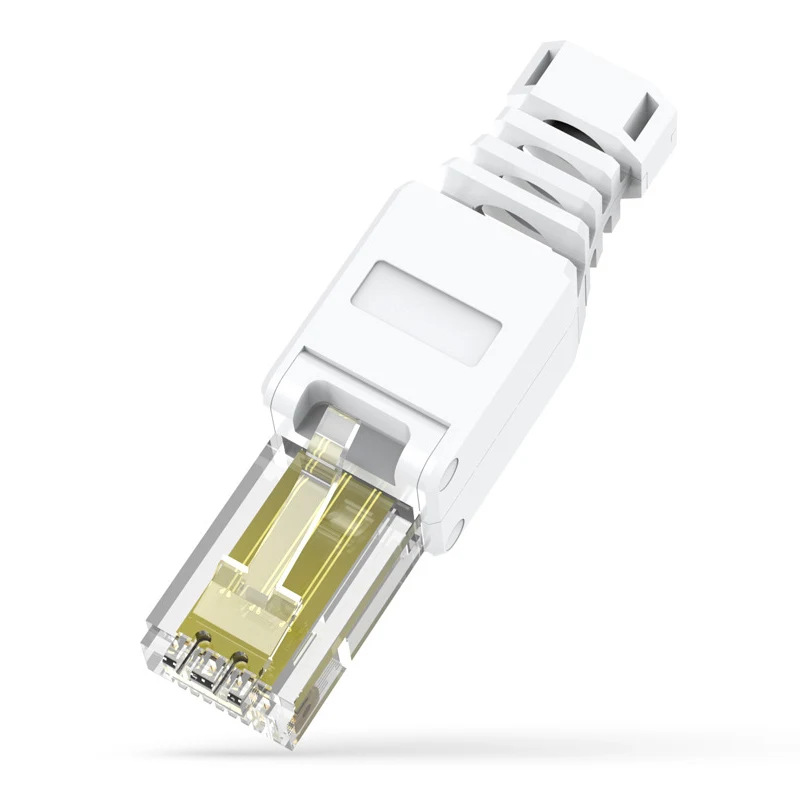 CAT6 CAT5E أداة مجانية RJ45 موصل ، لا تجعيد أداة أقل UTP 1000Mbps وحدات التوصيل ل تقطعت بهم السبل الصلبة Lan إيثرنت كابل